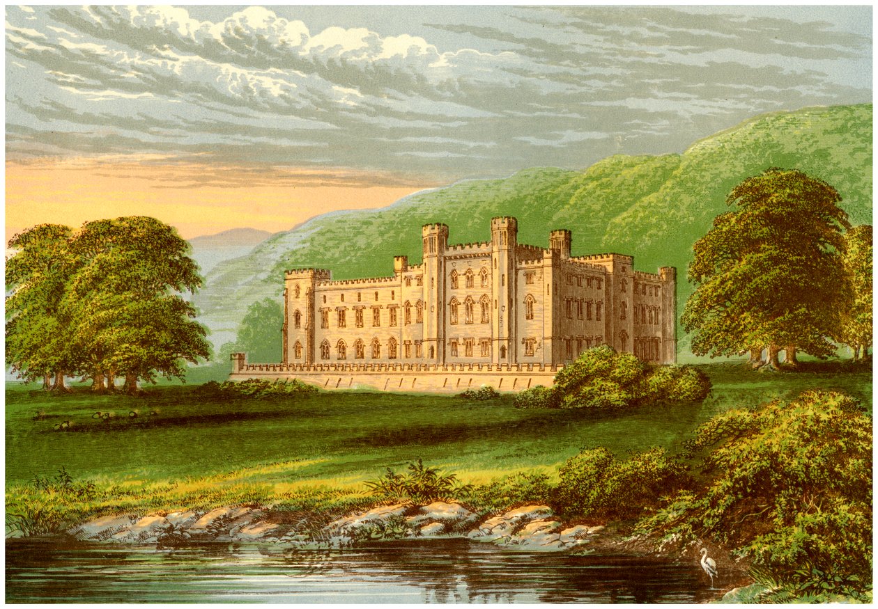 Scone Palace, Perthshire, Schotland, huis van de Graaf van Mansfield, c1880 door Unbekannt