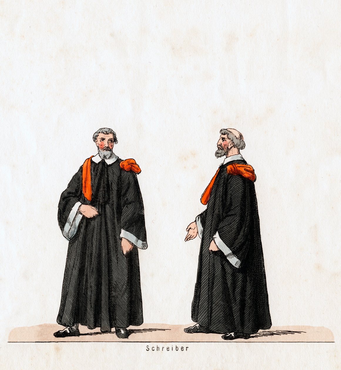 Schrijver, kostuumontwerp voor Shakespeares toneelstuk, Henry VIII, 19e eeuw door Unbekannt