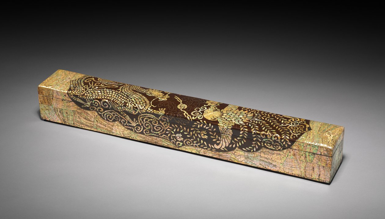 Roldoos met draken- en feniksontwerp, 1700s-1800s door Unbekannt