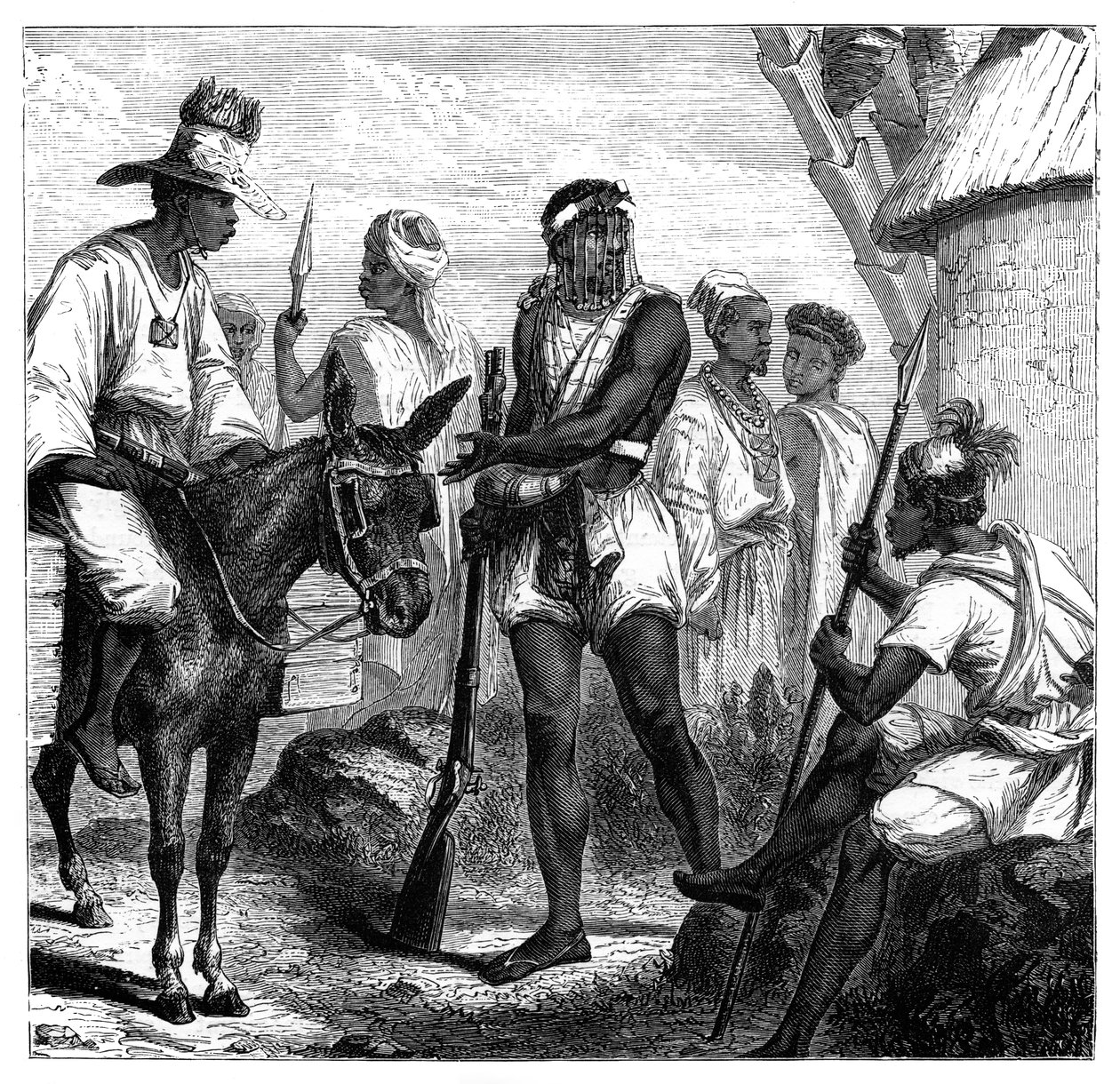 Senegalese mensen, ca. 1890 door Unbekannt