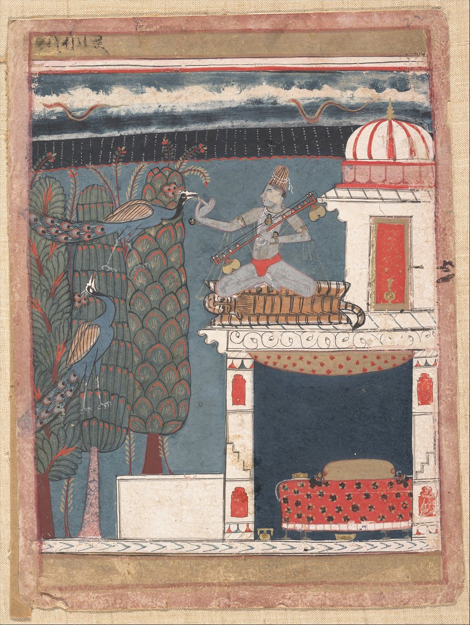 Setmalar Ragini: Folio uit een ragamala serie Garland of Musical Modes, ca. 1630-40 door Unbekannt