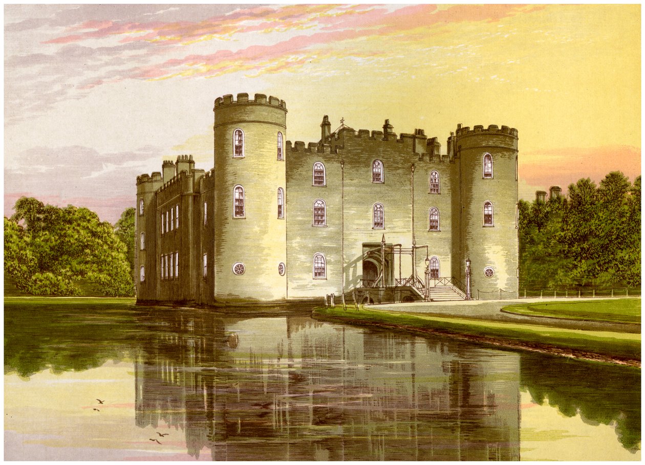 Shirburn Castle, Oxfordshire, huis van de Graaf van Macclesfield door Unbekannt