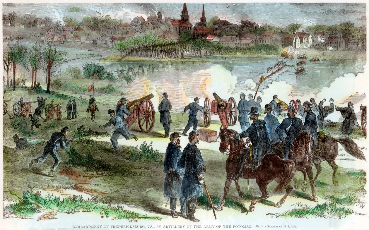 Belegering van Fredericksburg, Virginia, Amerikaanse Burgeroorlog, ca. 1864-1865 door Unbekannt