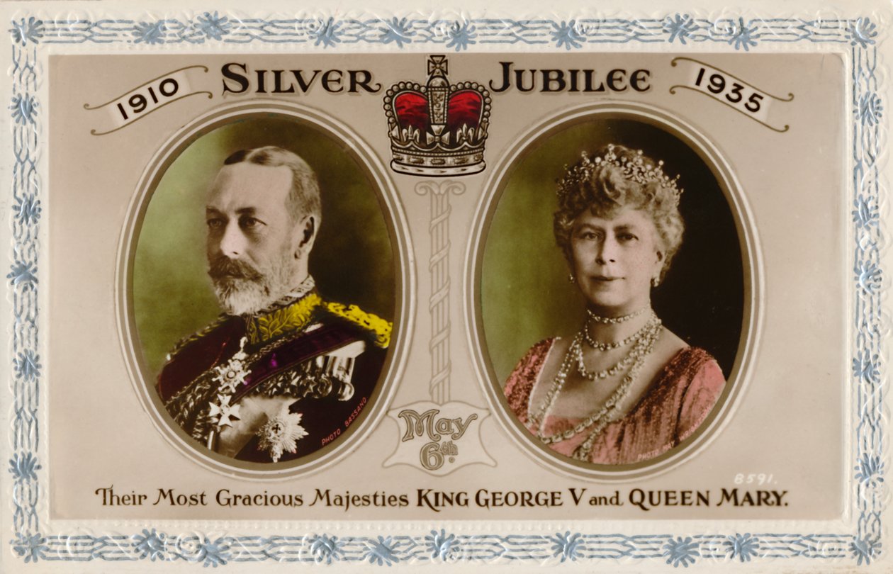 Zilveren Jubileum 1910-1935, 6 mei - Koning George V en Koningin Mary, 1935 door Unbekannt