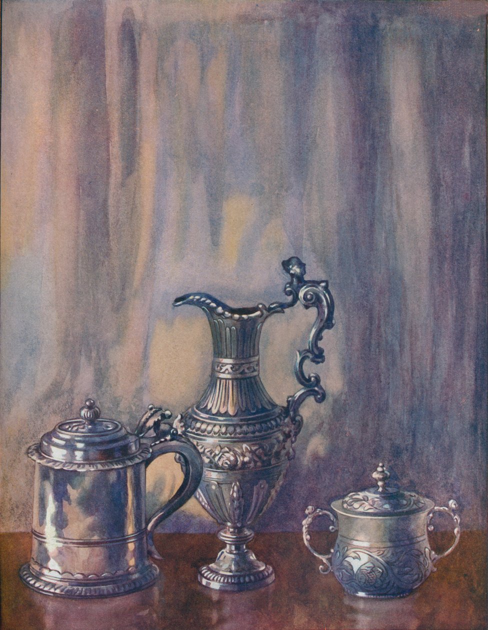 Zilveren Bierpul, 1695, Kan, 1746, Beker en Deksel, 1658, ca. 19e eeuw, 1920 door Unbekannt