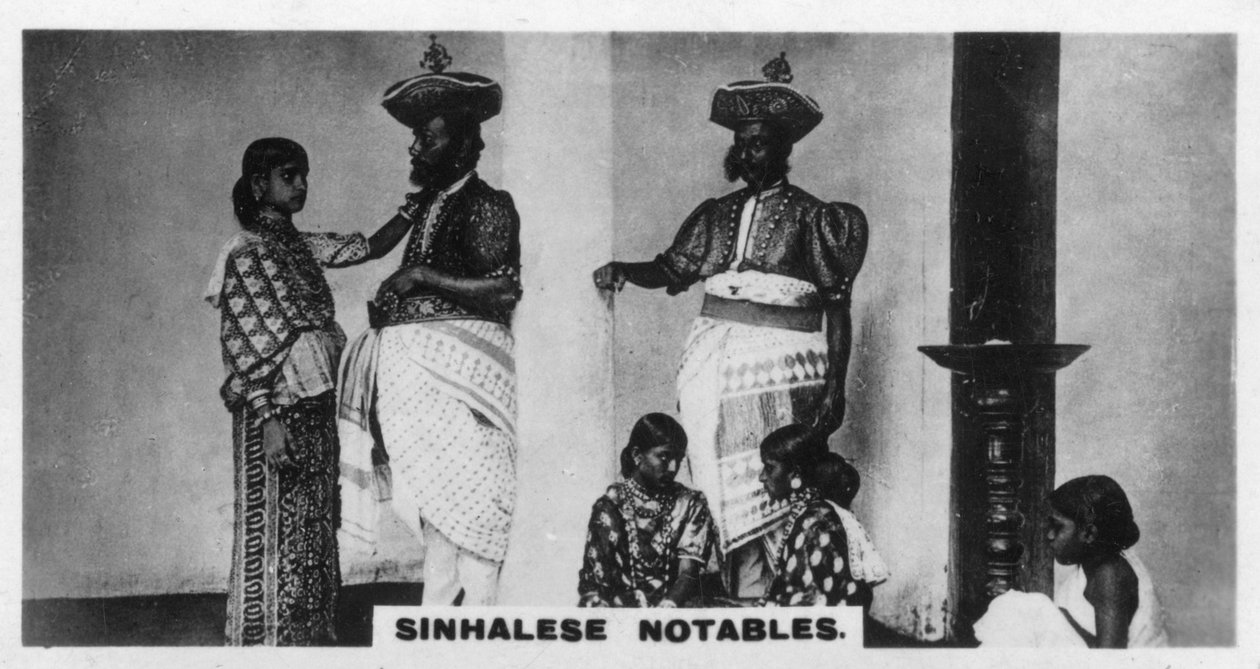 Singalese notabelen, Ceylon door Unbekannt