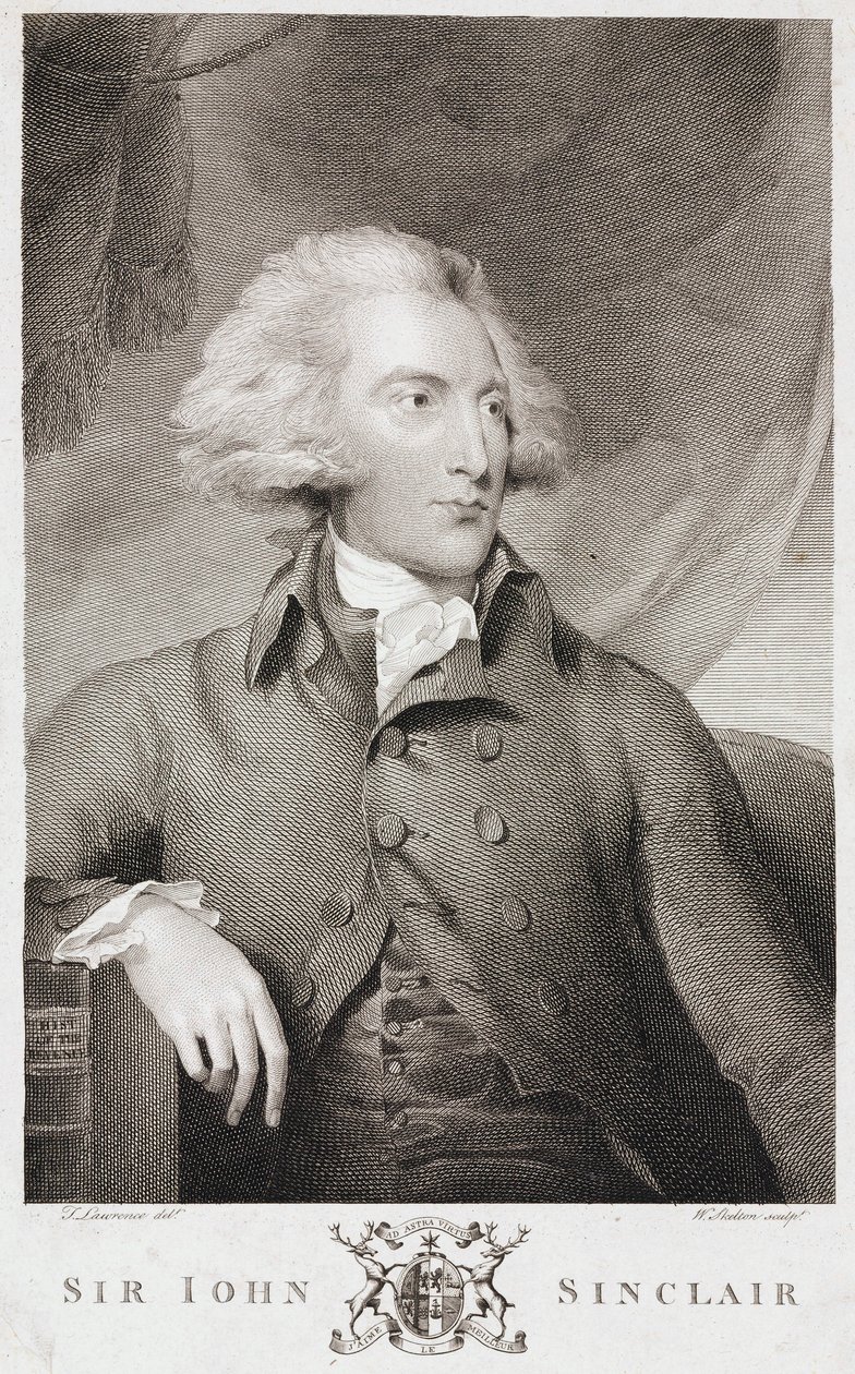 Sir John Sinclair, Schotse landbouwkundige en statisticus, ca. 1790s door Unbekannt