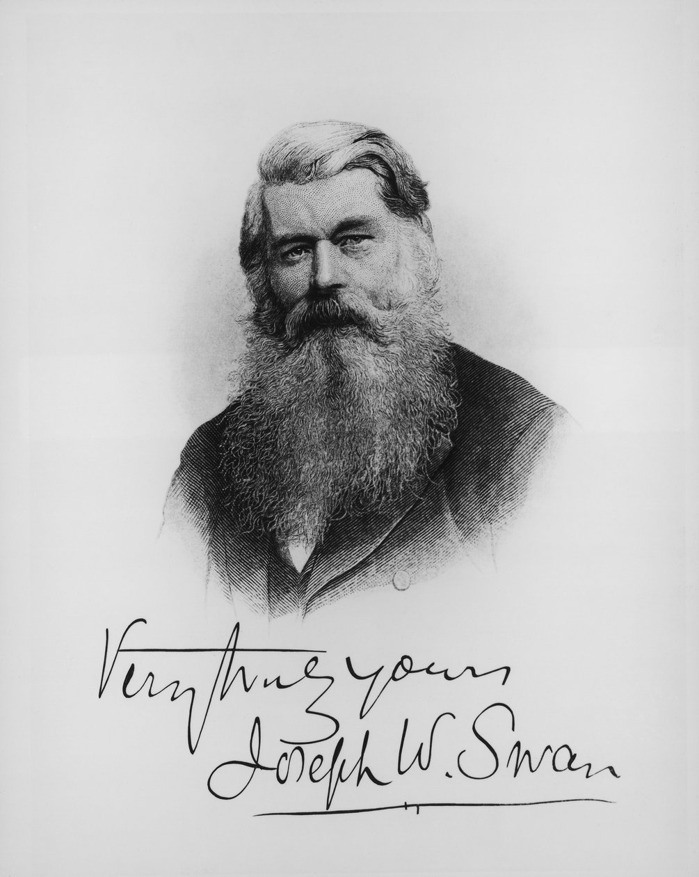 Sir Joseph Wilson Swan, wetenschapper en uitvinder door Unbekannt