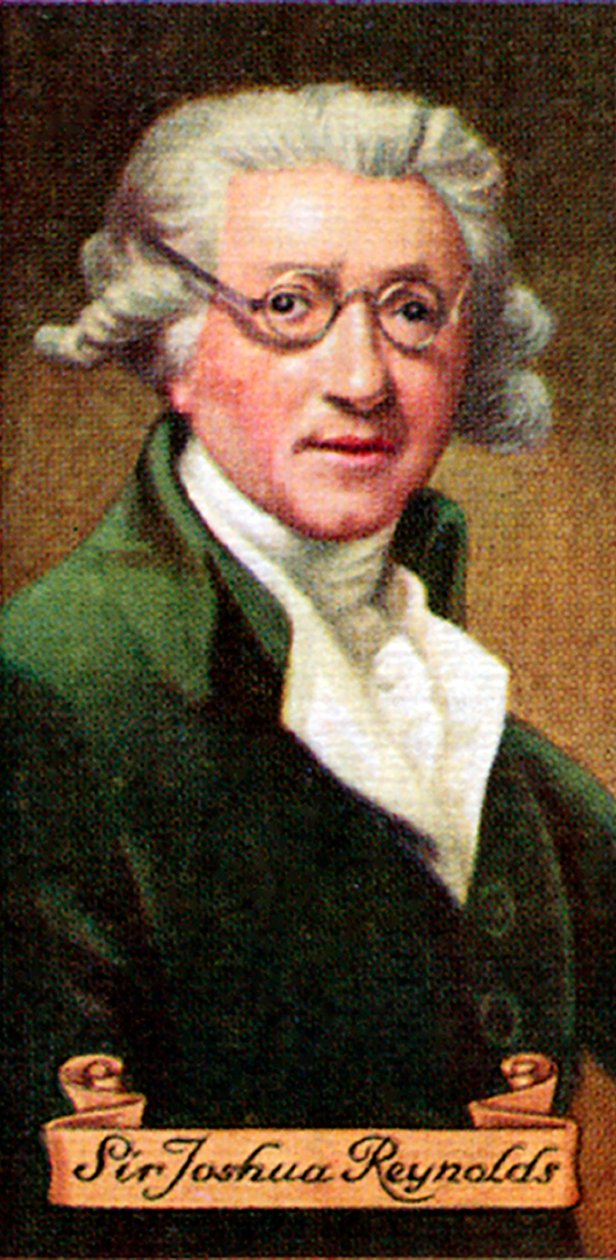 Sir Joshua Reynolds, uit een serie sigarettenkaartjes door Unbekannt