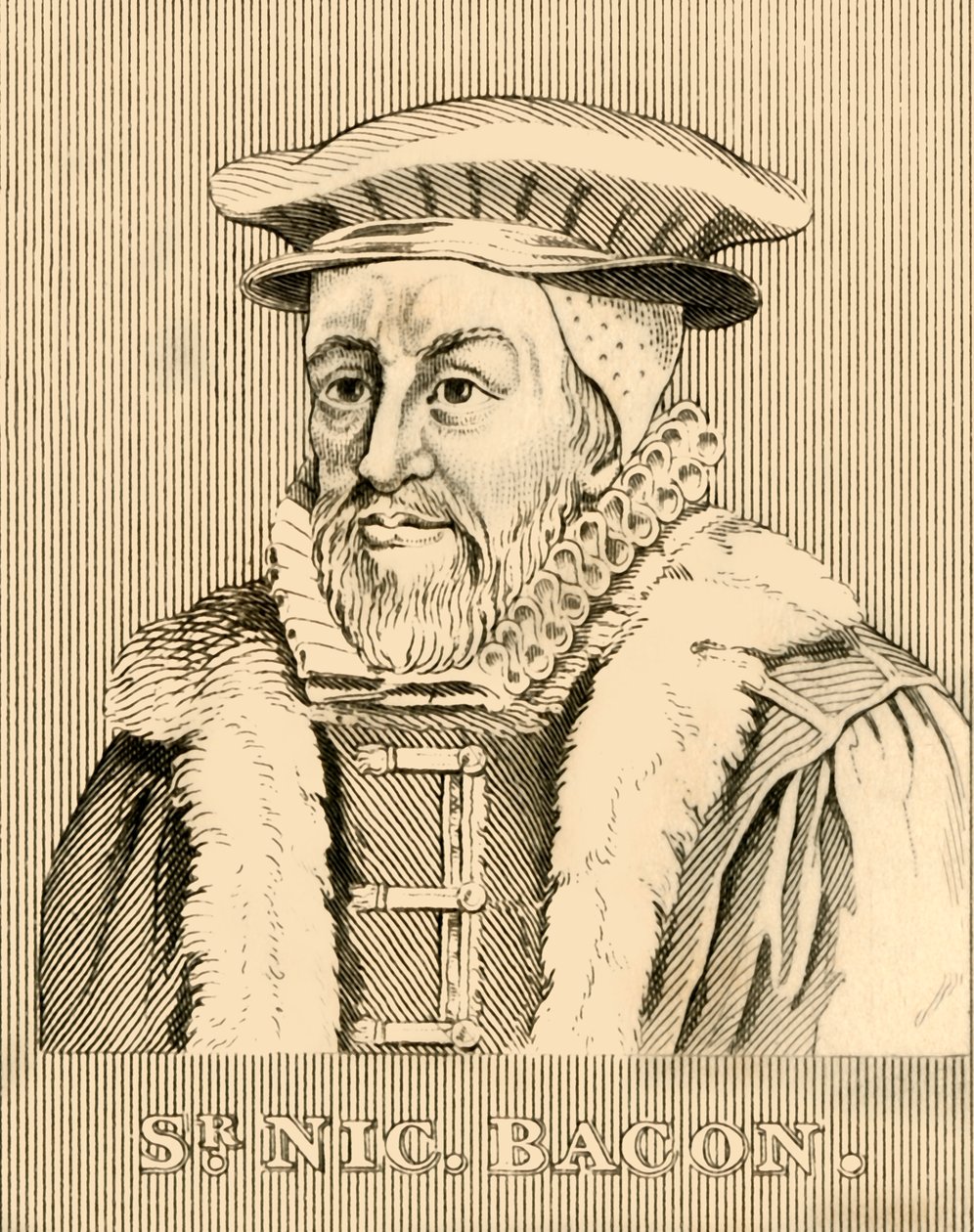Sir Nicholas Bacon, 1510-1579, 1830 door Unbekannt