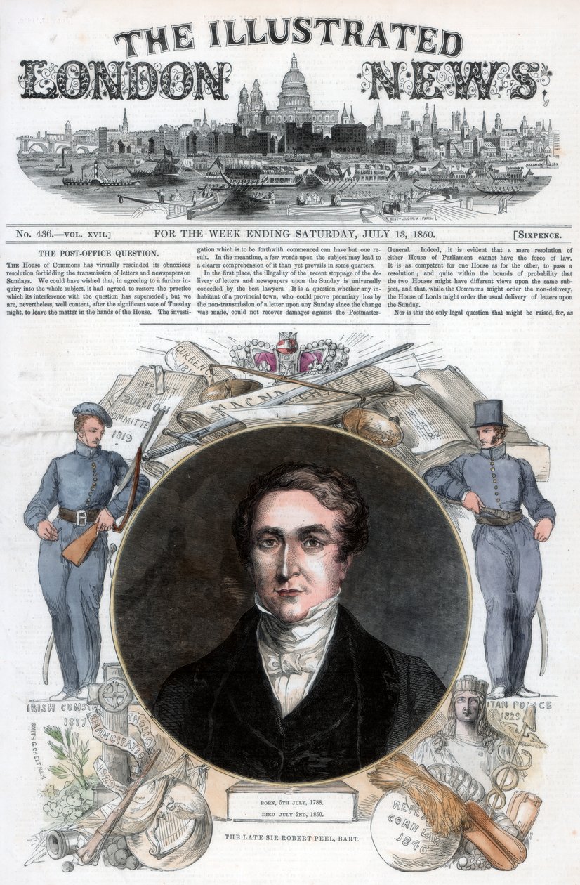 Sir Robert Peel, 1850 door Unbekannt