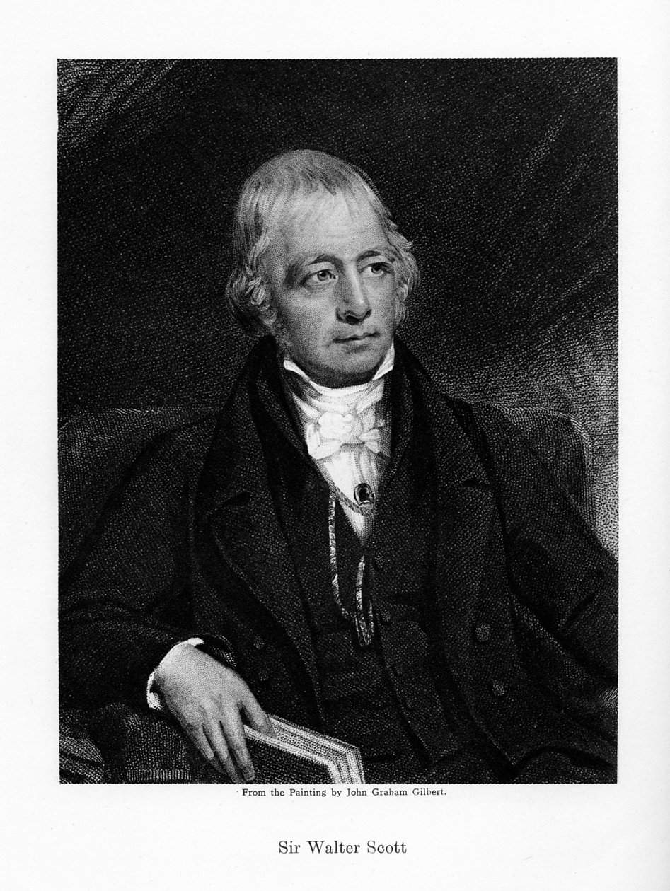 Sir Walter Scott, 1e Baronet, productieve Schotse historische romanschrijver en dichter, 19e eeuw door Unbekannt
