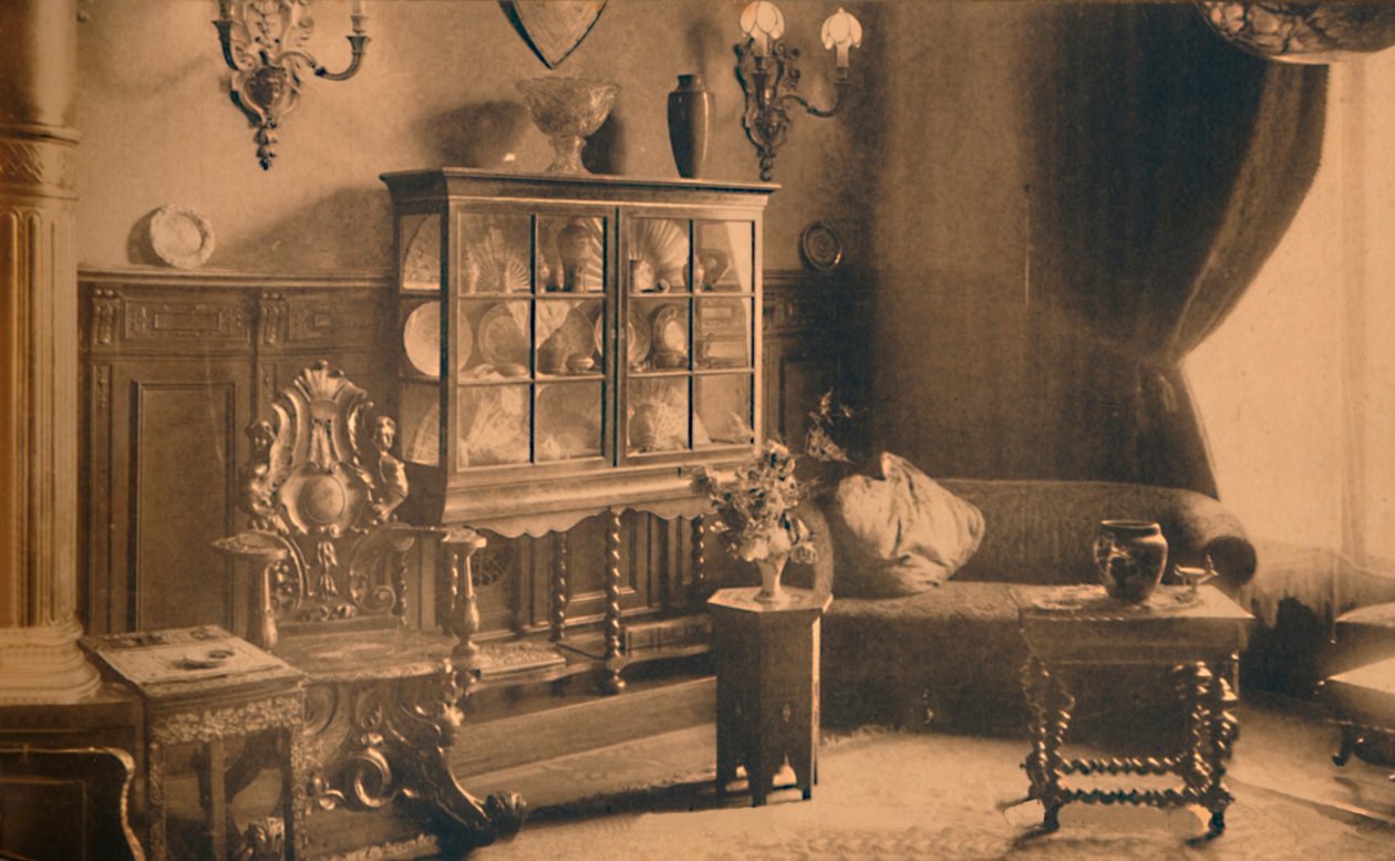 Rookkamer in de Cubaanse ambassade in Brussel, België, 1927 door Unbekannt