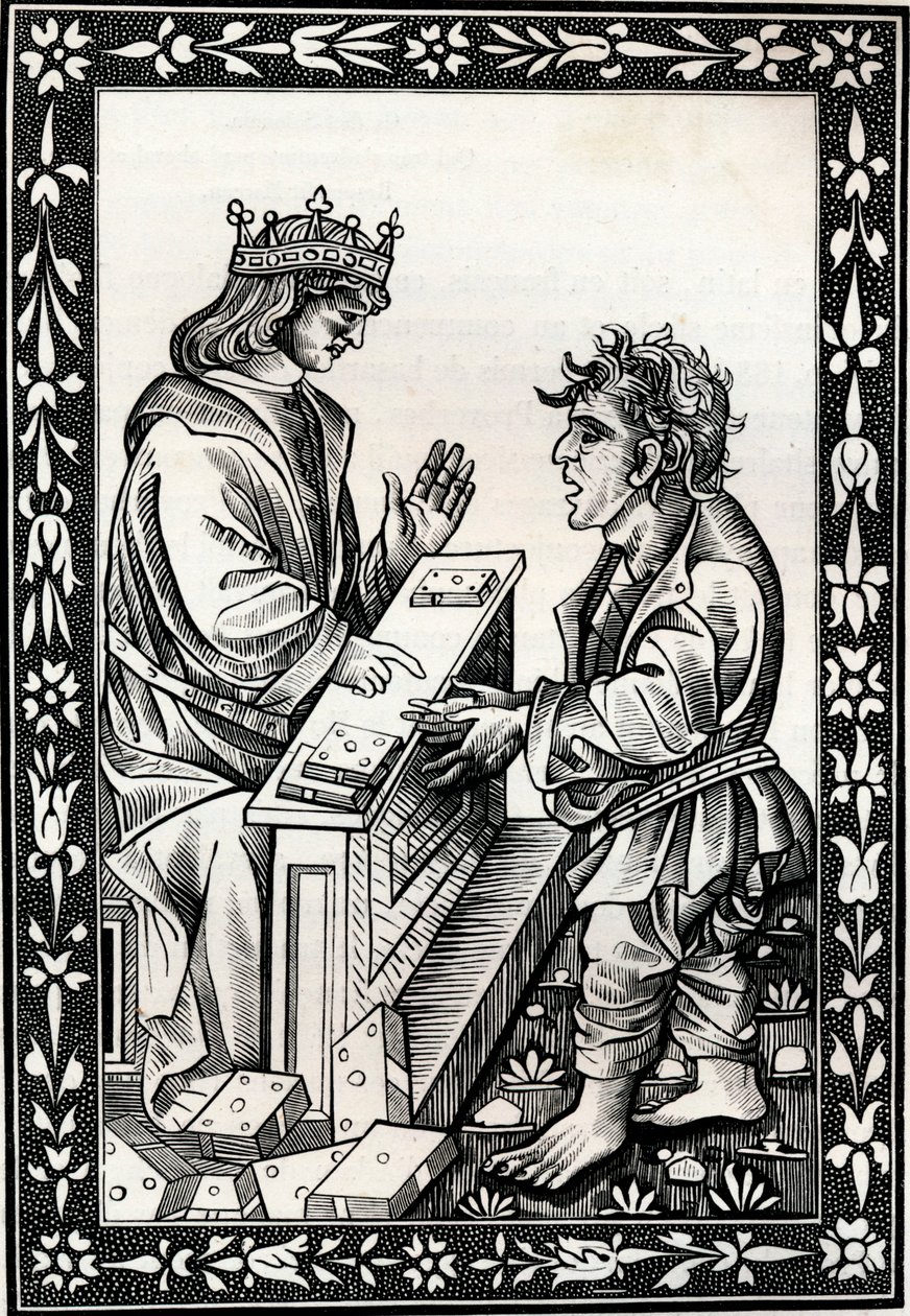 Salomo en Marcoul, 15e eeuw, 1849 door Unbekannt