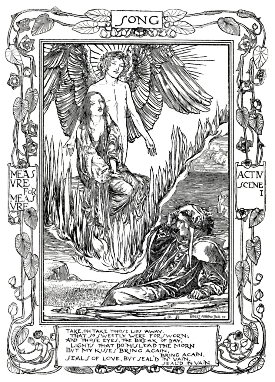 Liederen van Shakespeare: Neem, oh neem die lippen weg. - Maat voor maat Act IV., Scene 1 door Unbekannt