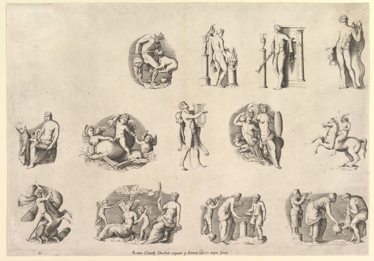 Speculum Romanae Magnificentiae: Onderwerpen naar de Oudheid, uitgevoerd ca. 1550-77, gedrukt na 1577 door Unbekannt