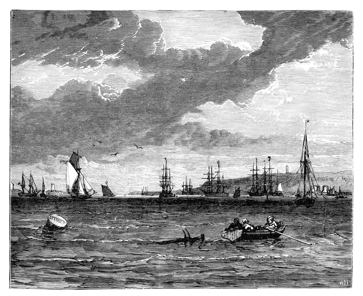 Spithead, Hampshire, ca. 1888 door Unbekannt