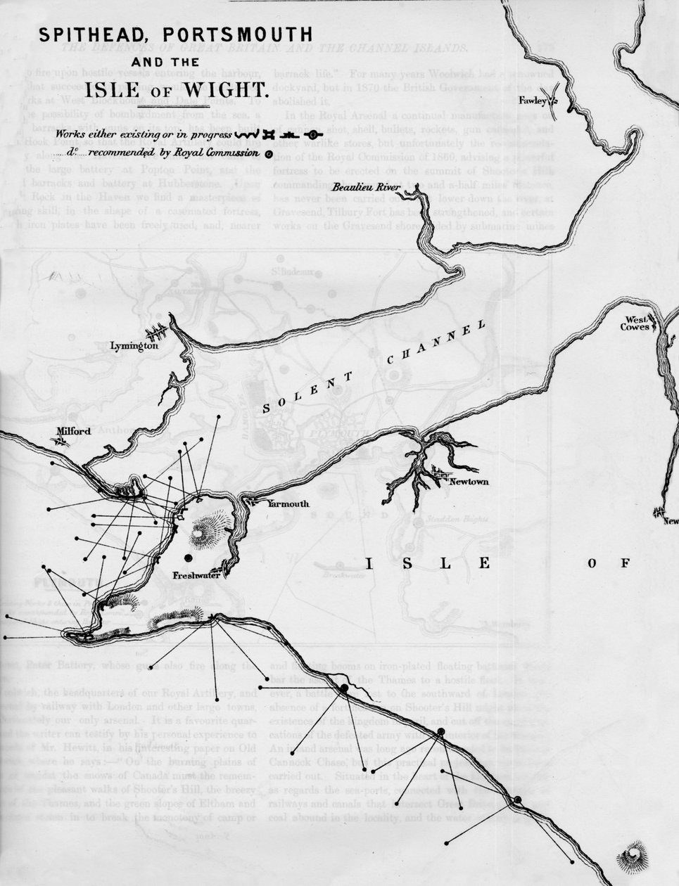 Spithead, Portsmouth en het Isle of Wight, 1884 door Unbekannt