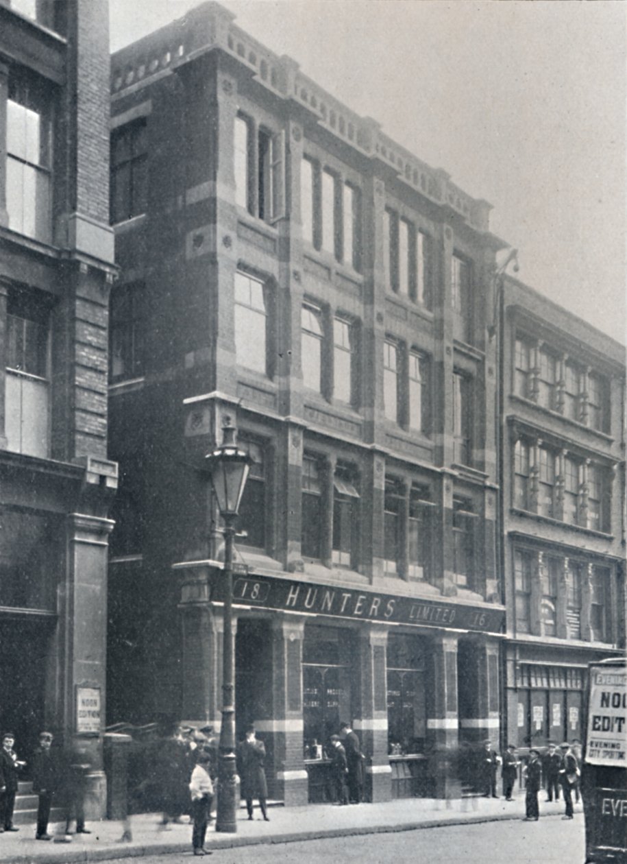 St. Bride Street Frontage, 1917 door Unbekannt