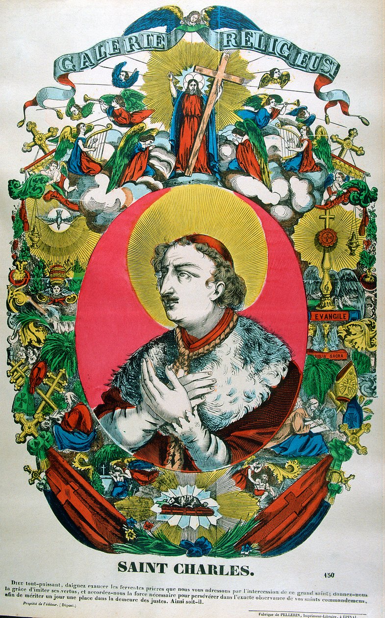 St. Carolus Borromeus, 16e-eeuwse Italiaanse priester, 19e eeuw door Unbekannt