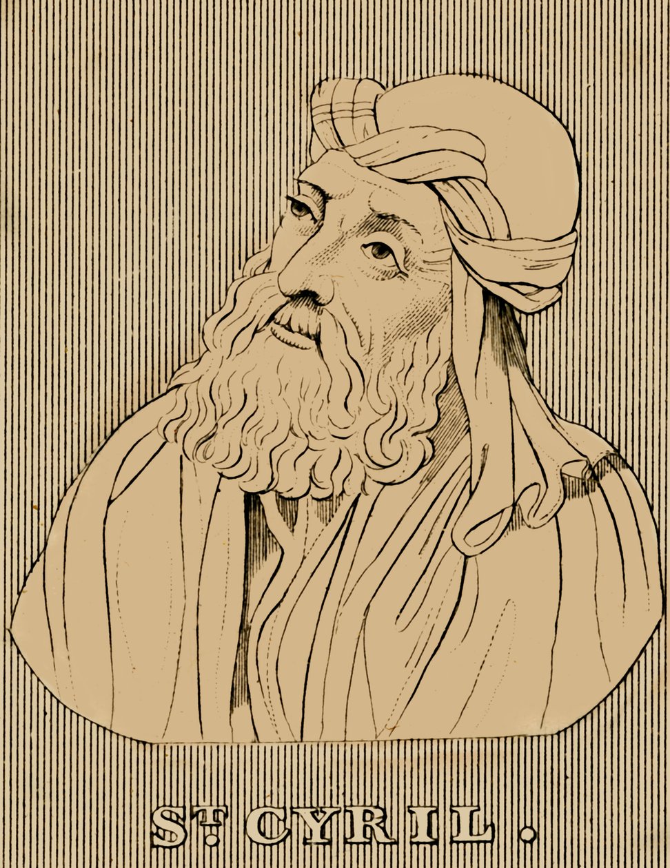 St. Cyrillus, ca. 376-444, 1830 door Unbekannt