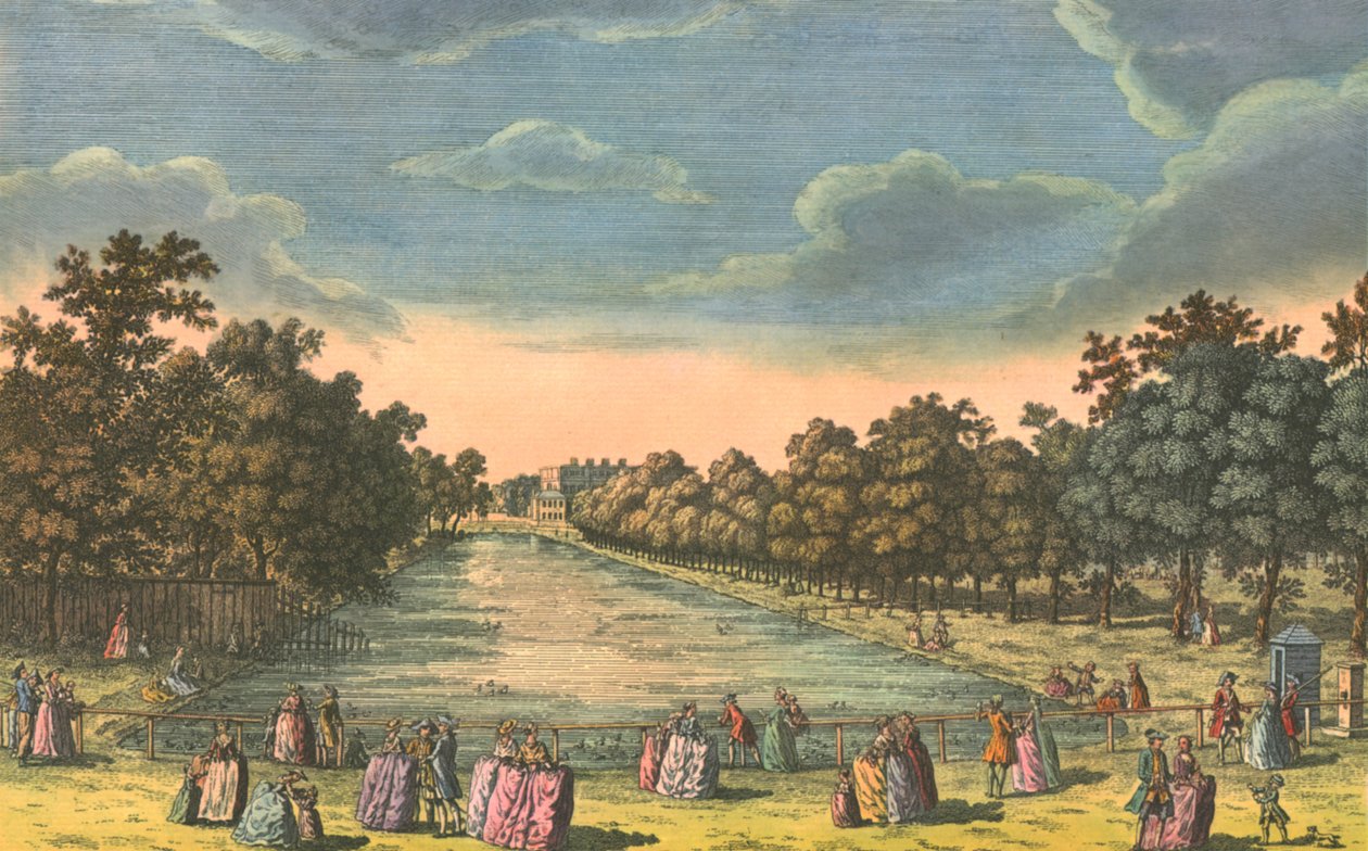 St James Park & Buckingham House, ca. 1763 door Unbekannt