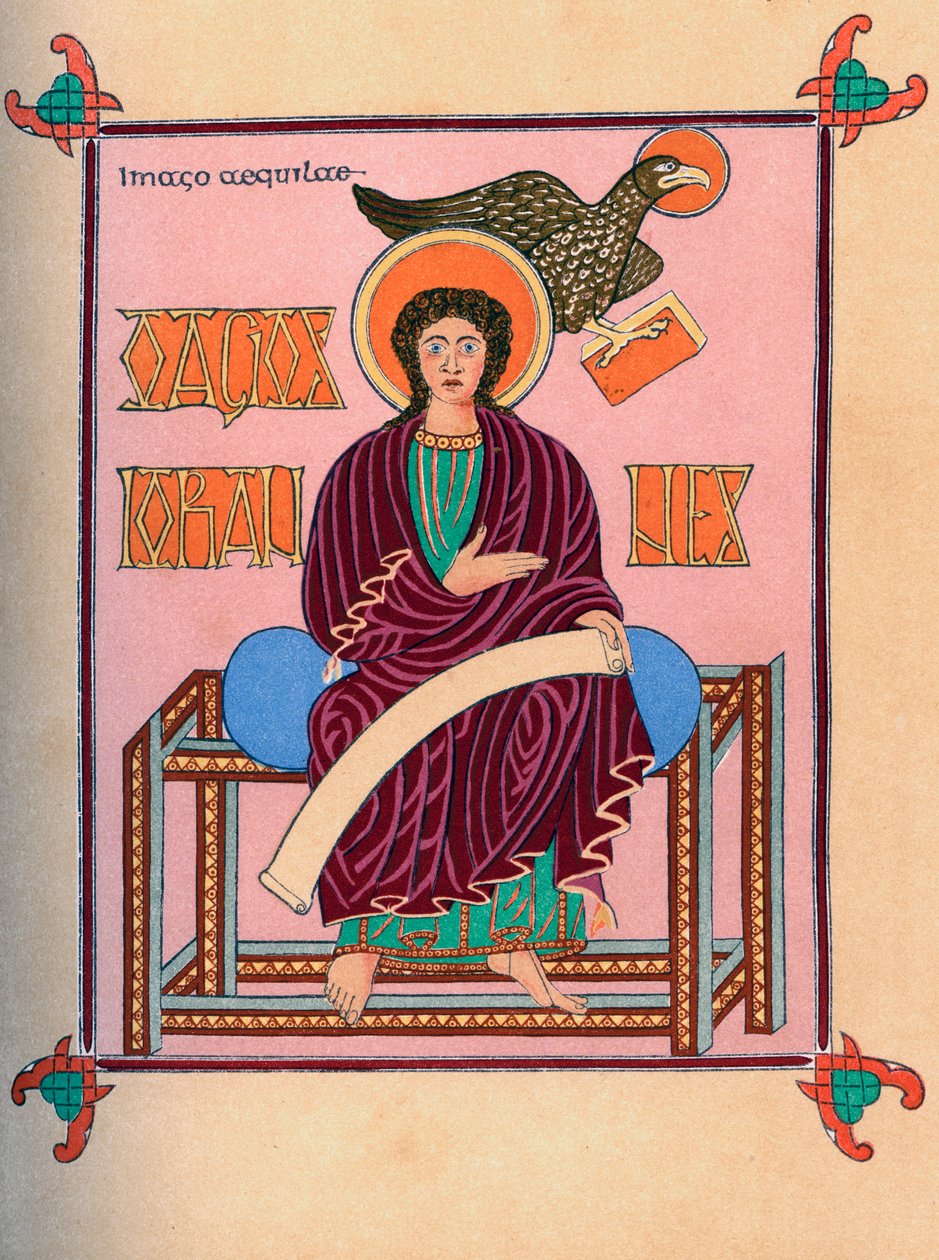 St. Johannes de Evangelist, 8e eeuw 1892 door Unbekannt