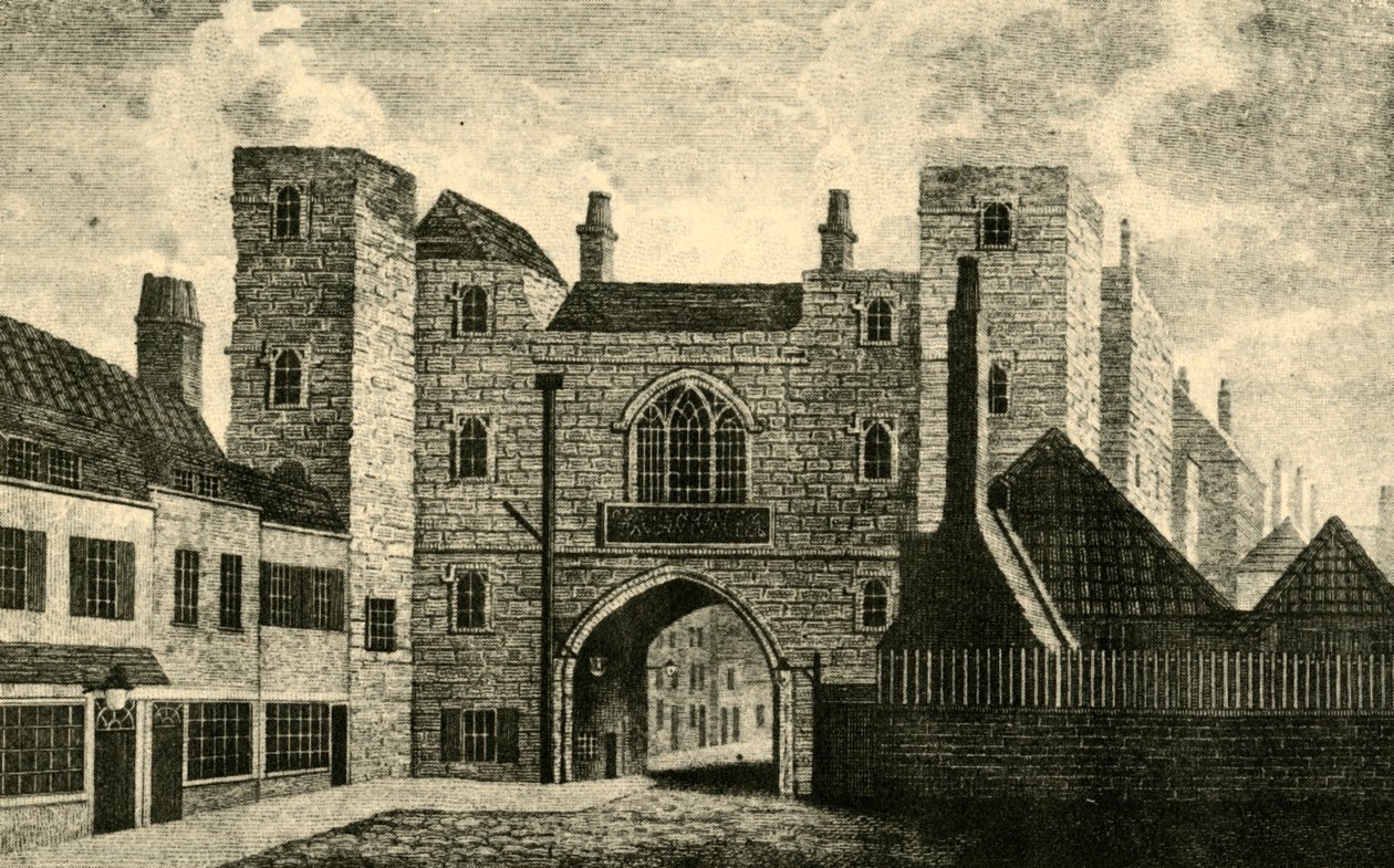 St. Johns Gate, Clerkenwell, 1813 door Unbekannt
