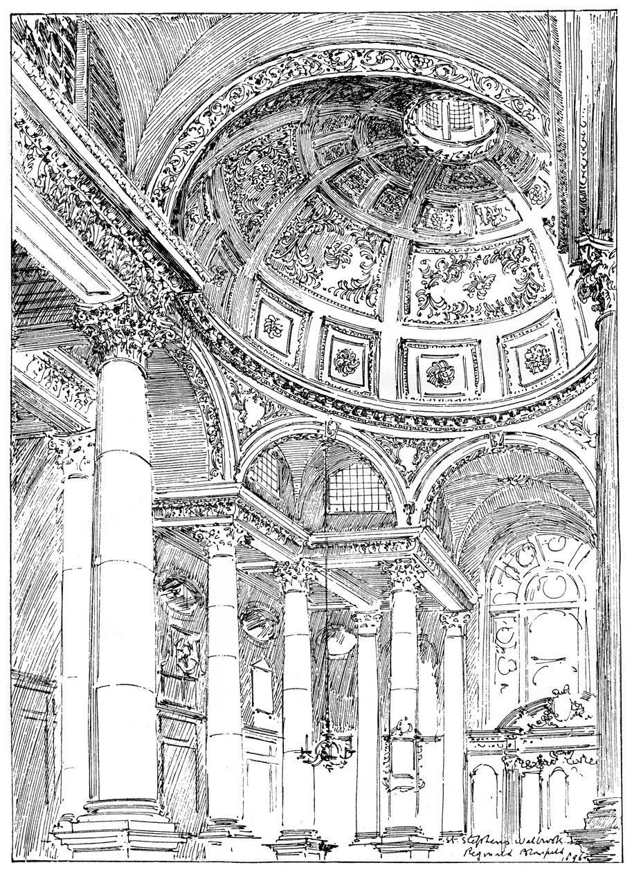 St Stephens Walbrook, 1899 door Unbekannt
