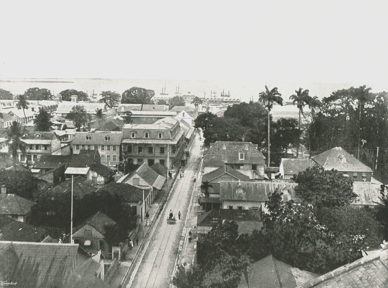 St Vincent Street, Port of Spain, Trinidad, 1895 door Unbekannt