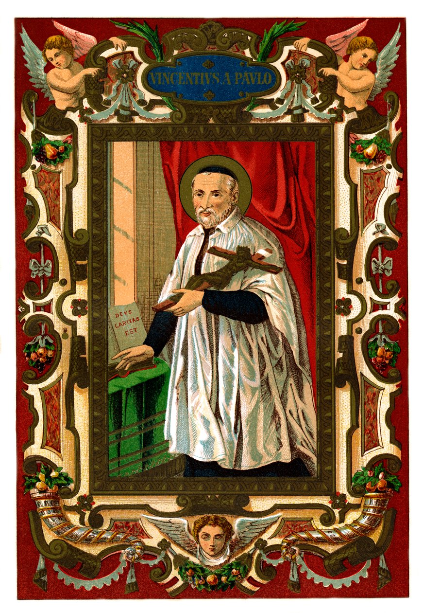 Sint Vincentius van Paulo, 1886 door Unbekannt