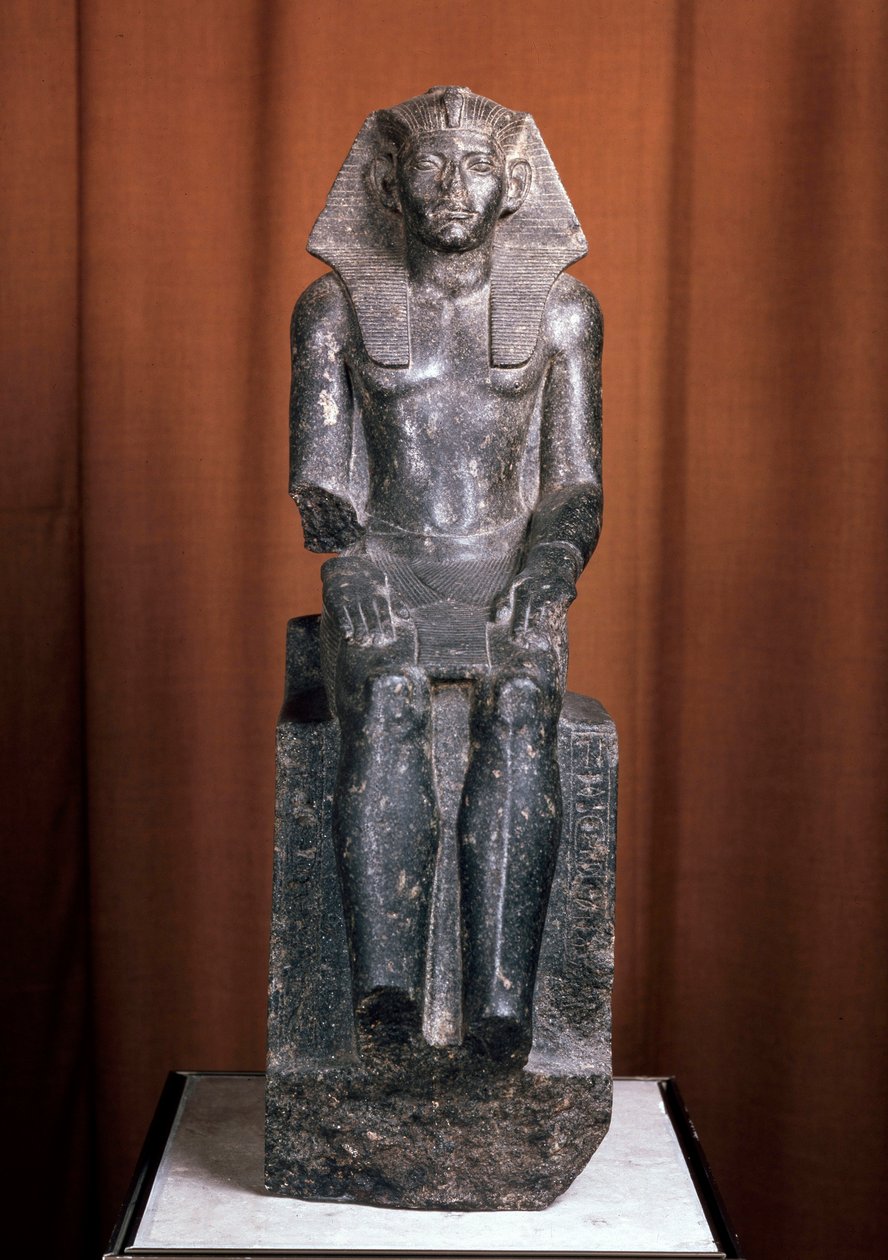 Beeld van de farao Amenemhat III, 19e eeuw v.Chr. door Unbekannt