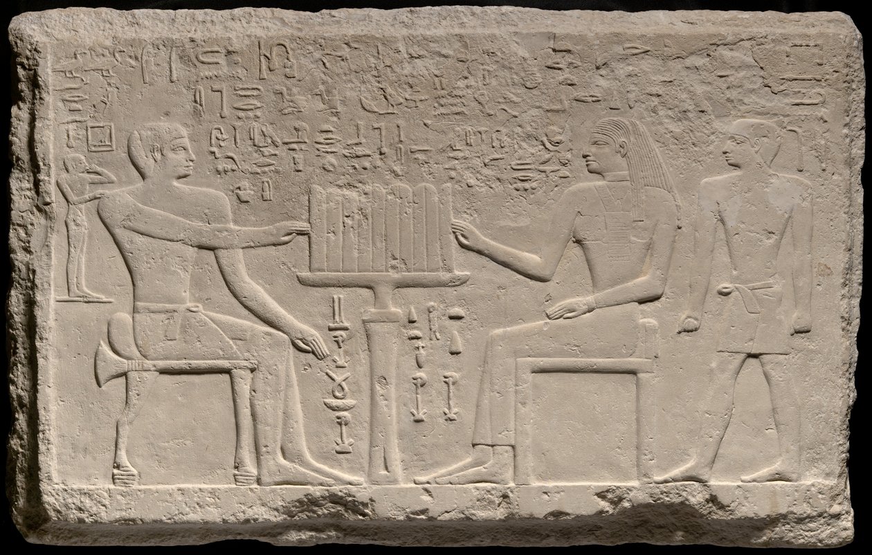 Stèle van Thenti en Nefert, Egypte, Oude Koninkrijk, midden Dynastie 4 door Unbekannt