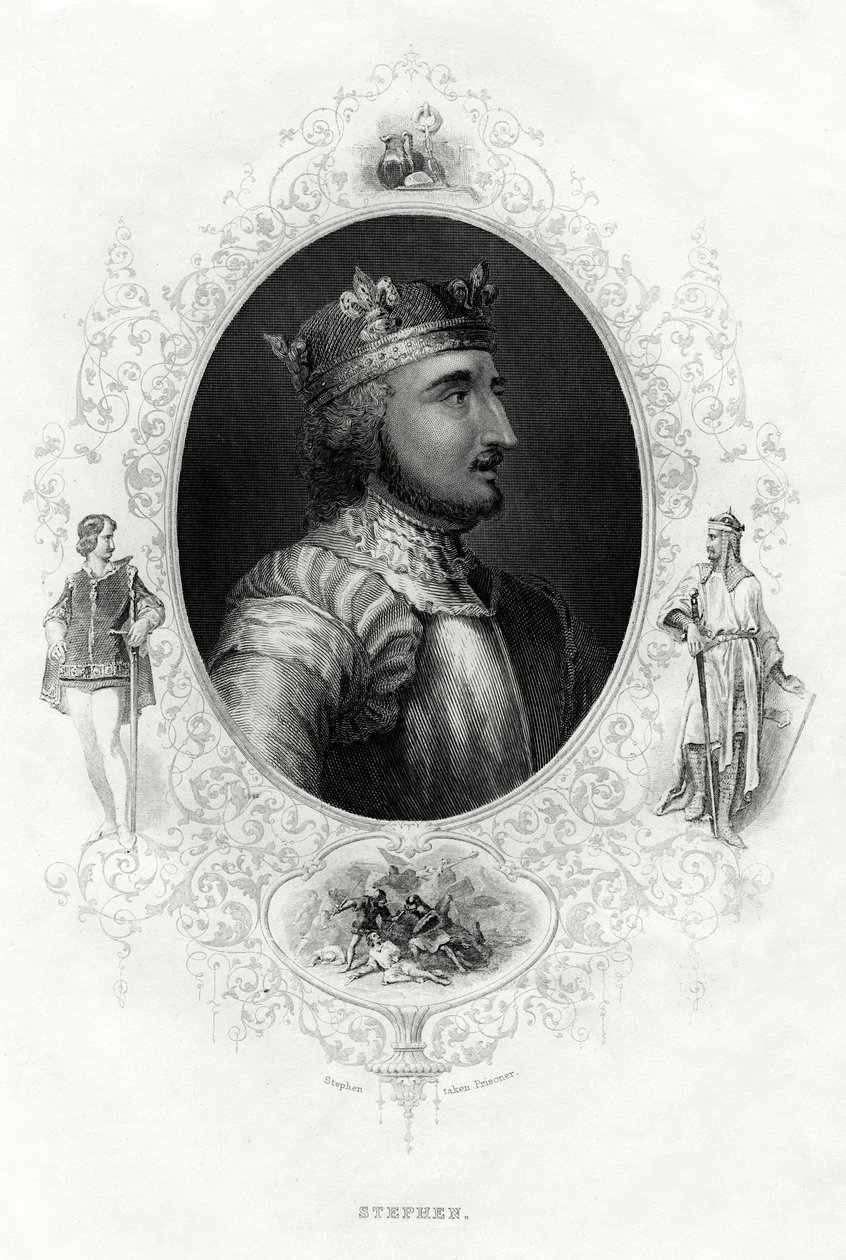 Stefanus, de laatste Normandische koning van Engeland, 1860 door Unbekannt