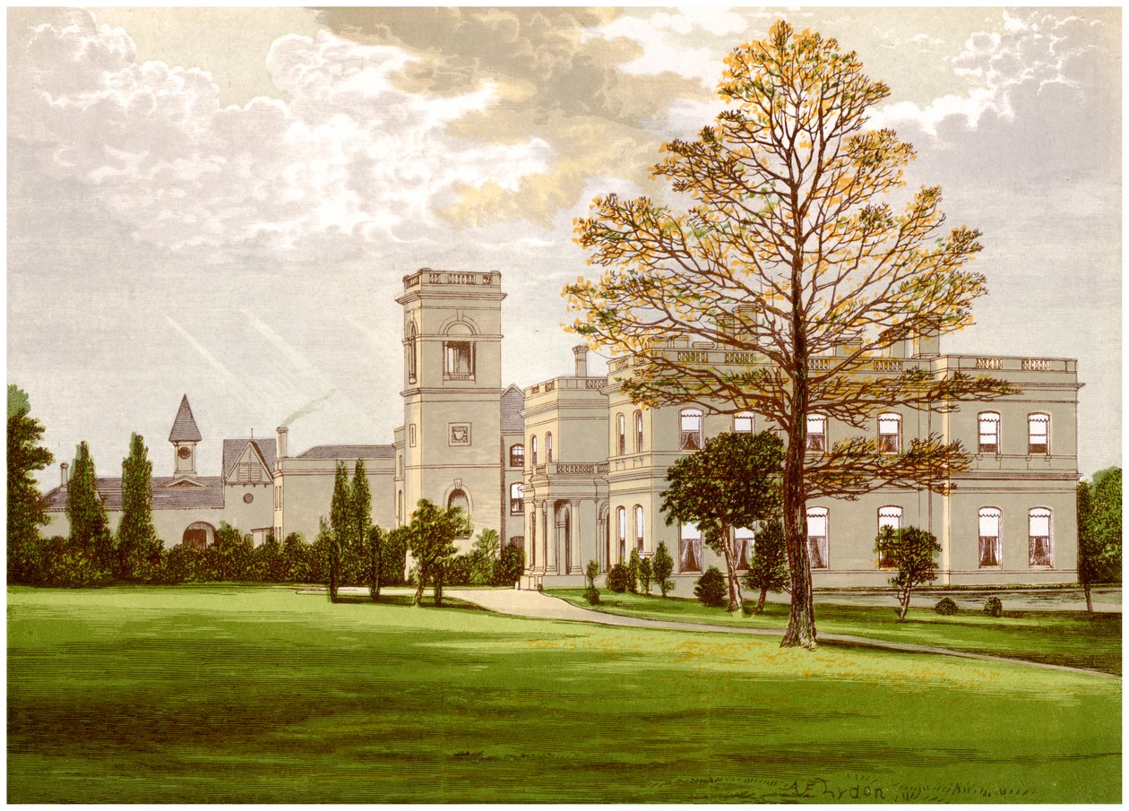 Stowlangtoft Hall, Suffolk, huis van de familie Wilson door Unbekannt