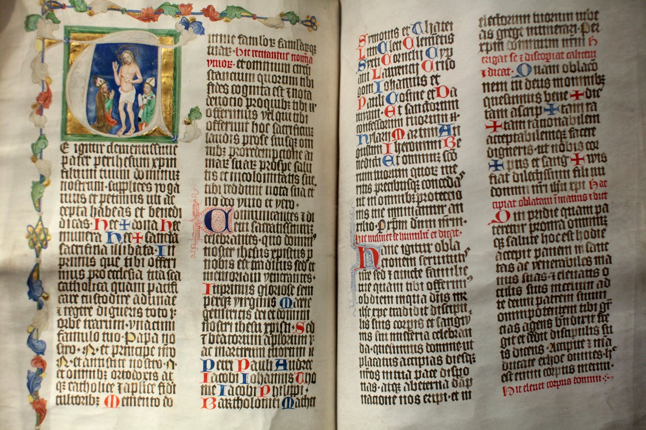 Strahov Klooster Bibliotheek; Pontificale van Albert van Sternberk door Unbekannt