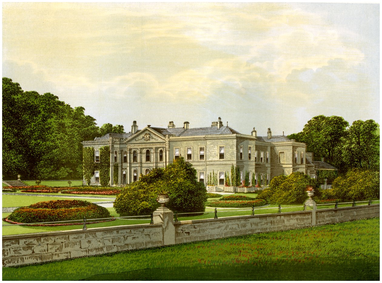 Studley Royal, Yorkshire, huis van de Markies van Ripon, c1880 door Unbekannt