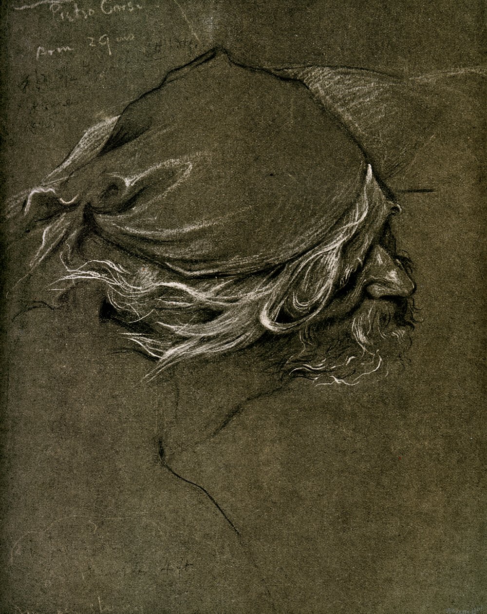 Studie voor De Zeemeermin, door Herbert J Draper, 1899 door Unbekannt
