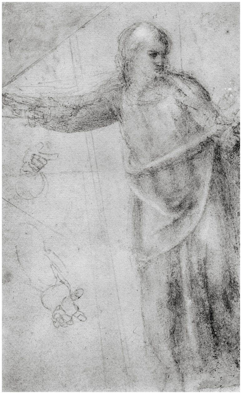 Studie voor een figuur van Christus, ca. 1555 door Unbekannt
