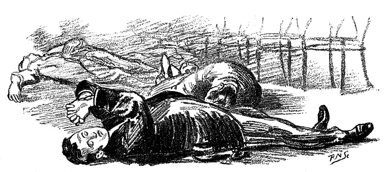 Onderwerpen gehypnotiseerd door het geluid van een gong, 1891 door Unbekannt