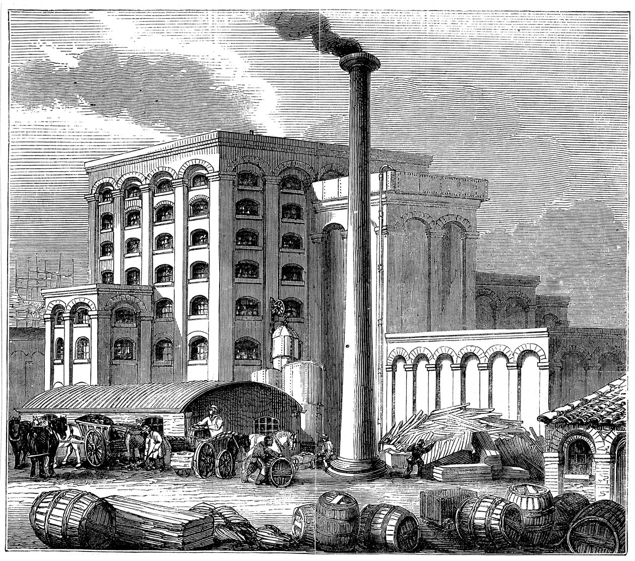 Suikerraffinaderij, Southampton, Engeland, geopend in 1851 door Unbekannt