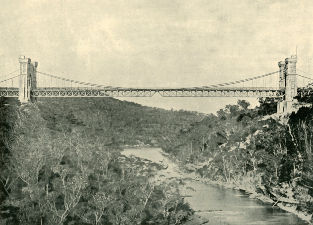 Hangbrug, Noord-Sydney, 1901 door Unbekannt