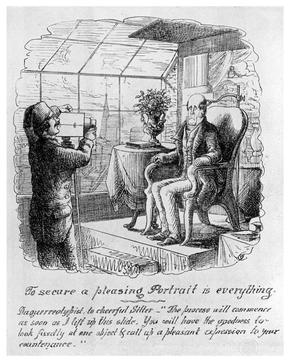 Het maken van een daguerreotype, 1855-1956 door Unbekannt
