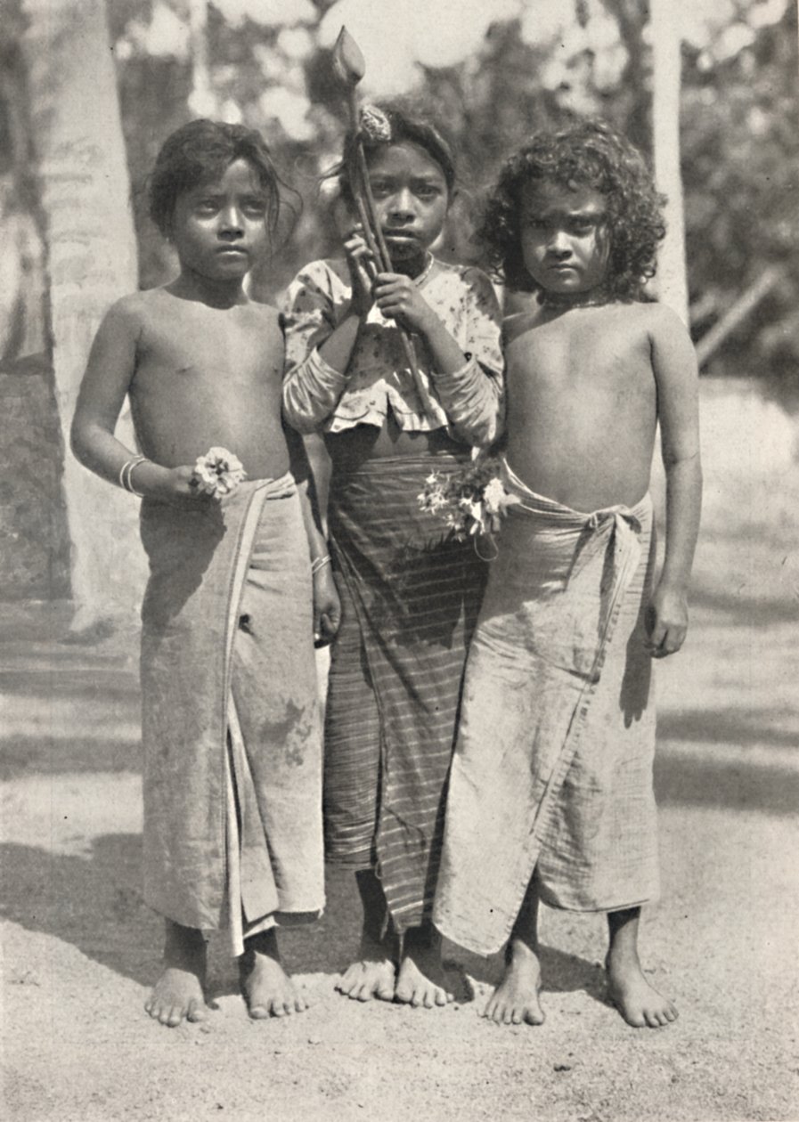Tamulenkinderen, 1926 door Unbekannt