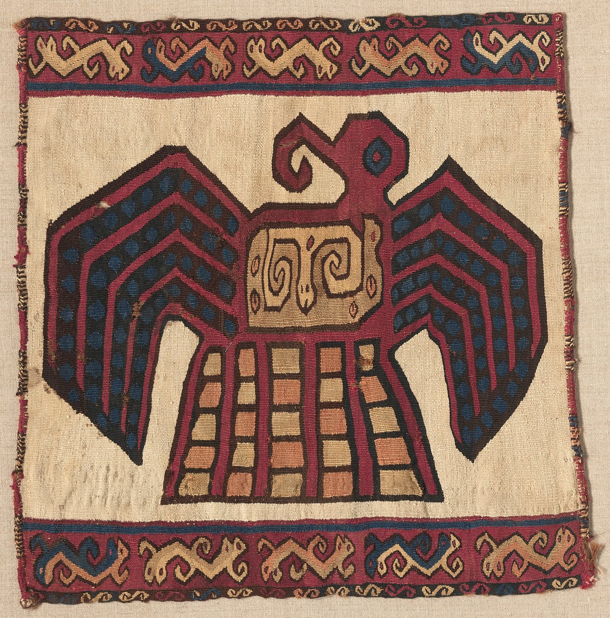 Wandtapijt Vierkant Paneel, ca. 700-1100 door Unbekannt