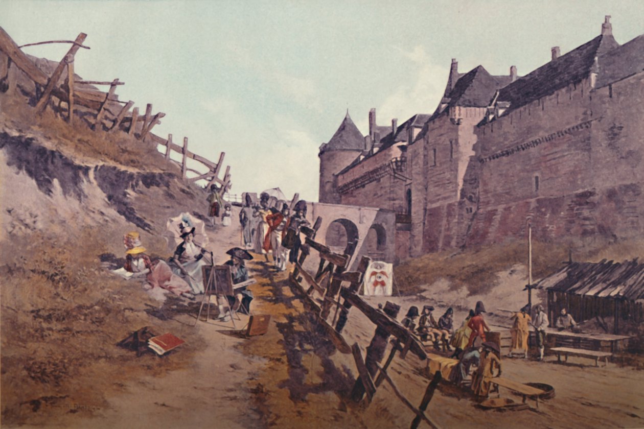 Schietoefeningen Dieppe 1795, 1896 door Unbekannt