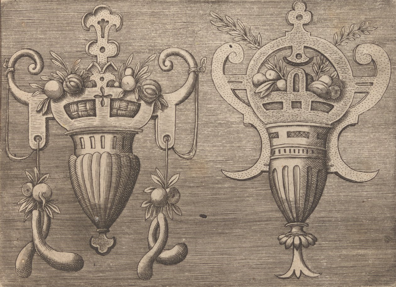 Targhe ed altri ornati di varie e capricciose invenzioni Cartouches en andere ornamenten door Unbekannt