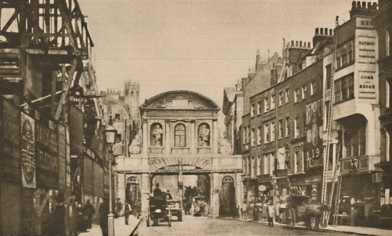 Temple Bar: De Stadsgrens in de Strand in het Jaar 1878, ca. 1935 door Unbekannt