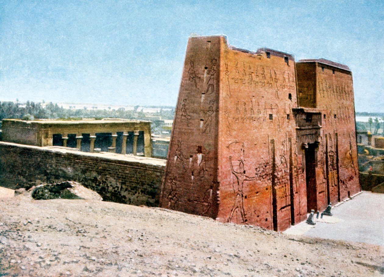 Tempel van Horus, Edfu, Egypte door Unbekannt