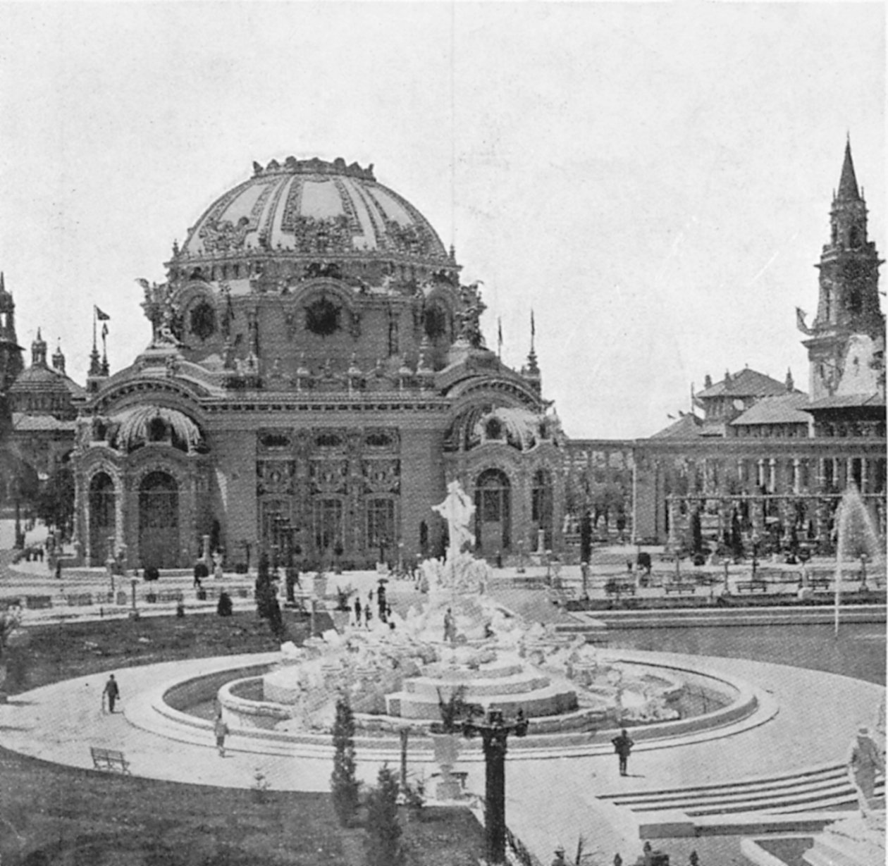 Tempel van Muziek op de Pan-Amerikaanse Tentoonstelling in Buffalo, 1901 door Unbekannt